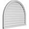 Ekena Millwork Round Top Surface Mount PVC Gable Vent: Functional, w/ 2"W x 2"P Brickmould Sill Frame, 40"W x 32"H GVPRT40X3203SF - alternate 3